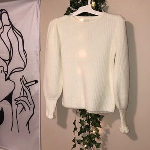 Classy white sweater